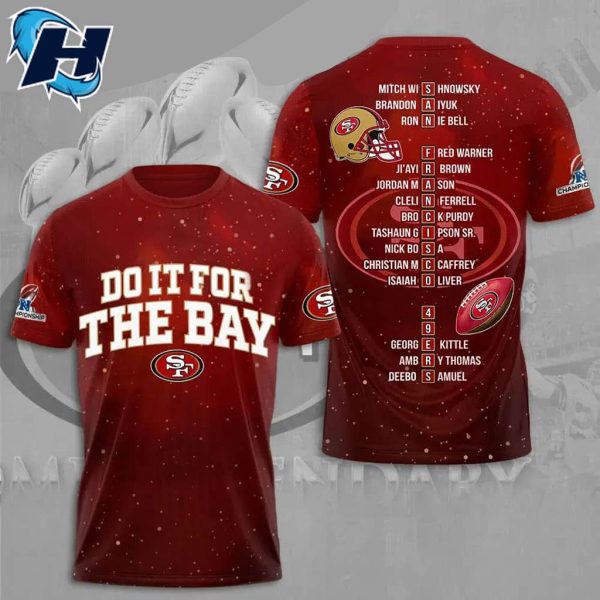 Sf 49ers Do It For The Bay Vintage 3D T Shirt