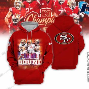 Super Bowl 2024 SF 49ers All Over Printed Hoodie