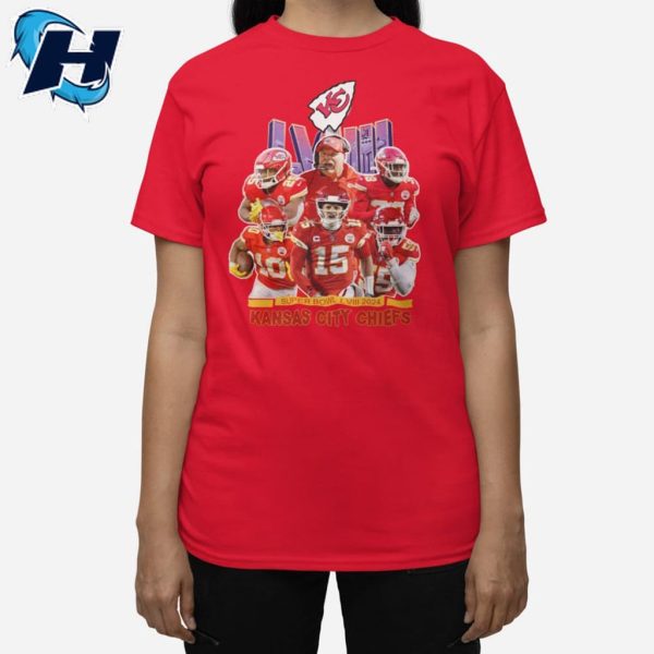 Super Bowl LVIII 2024 KC Chiefs Football Retro T Shirt