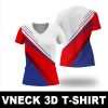 Vneck 3D T-Shirt