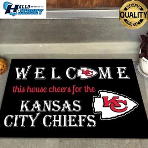 Welcome This House Cheers For The Chiefs Doormat