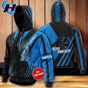 Custom Carolina Panthers Hoodie Nfl Personalized Name Apparel