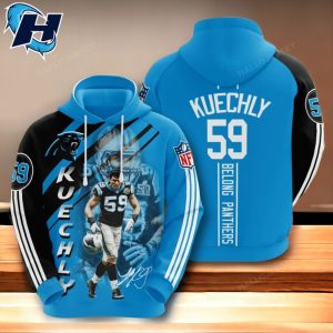 Luke Kuechly 59 Legacy Hoodie Carolina Panthers Linebacker Legend