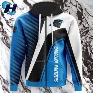 Sleek Stripes Carolina Panthers Hoodie