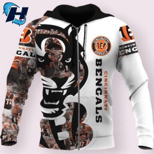 Tigers Essence Cincinnati Bengals Montage Hoodie