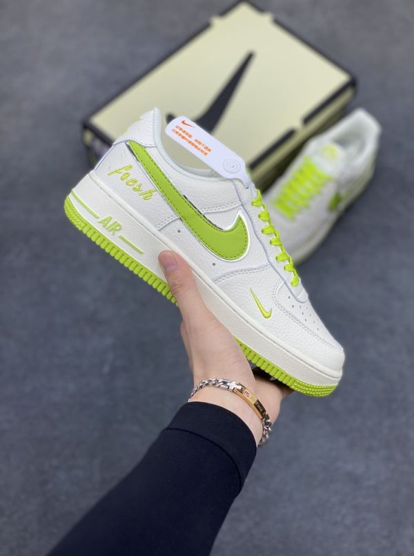 New Arrival AF 1 Low White Apple Green UN1635-888 AJ3121