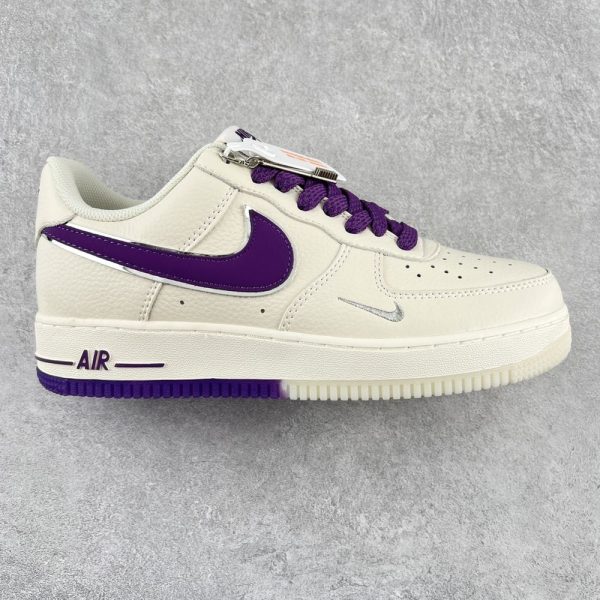 New Arrival Nike AF 1 ’07 LV8 EMB ‘White Court Purple’ DB0264-100 AJ3147