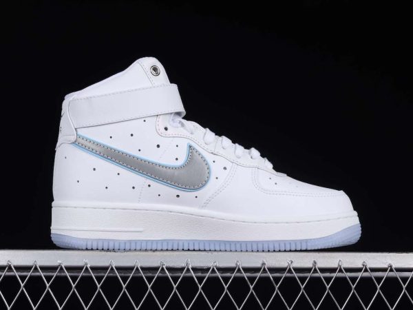 New Arrival AF1 High FB1865-101 Silver Reflective