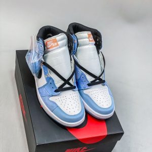 New Arrival AJ 1 High O DM9036 104 Blue AJ3014