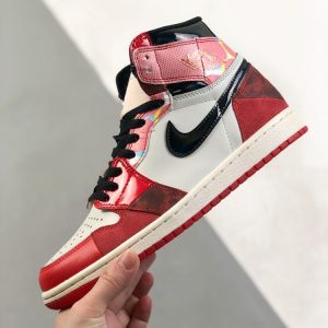 New Arrival AJ 1 High OG Spider Man Across the Spider AJ3053 8