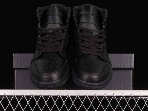 New Arrival AJ1 Mid 554724-093 all black