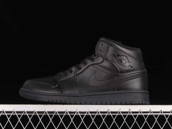 New Arrival AJ1 Mid 554724-093 all black