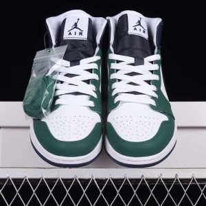 New Arrival AJ1 MID DZ5326 300 Navy Blue And Green (2)