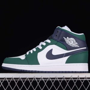 New Arrival AJ1 MID DZ5326 300 Navy Blue And Green (3)