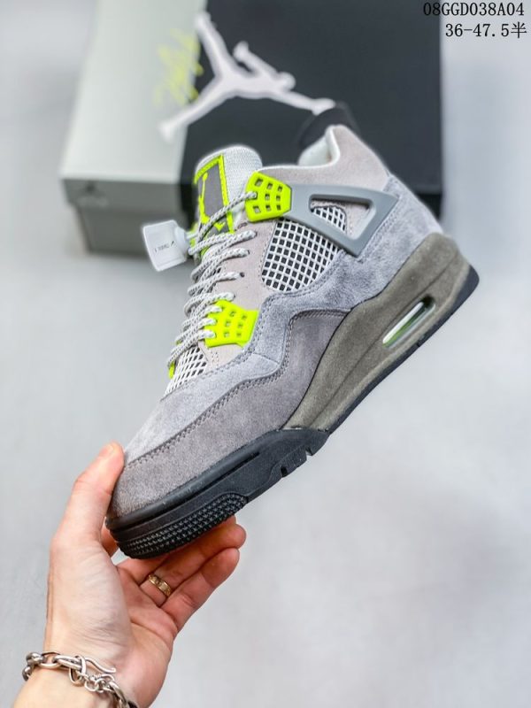 New Arrival AJ4 Retro SE Mid Neon 95 CT5342-007 AJ3001