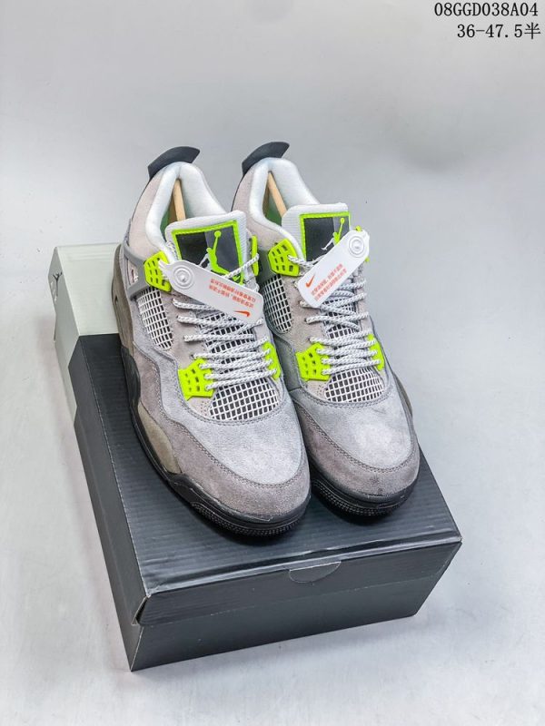 New Arrival AJ4 Retro SE Mid Neon 95 CT5342-007 AJ3001