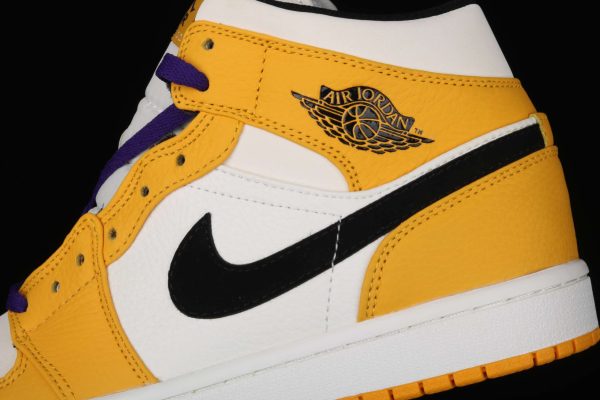 New Arrival AJ1 Mid 852542-700 Lakers