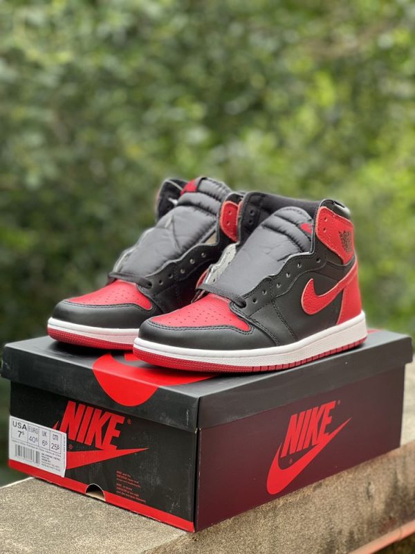 New Arrival AJ 1 High Og Retro Black Varsity Red AJ3234