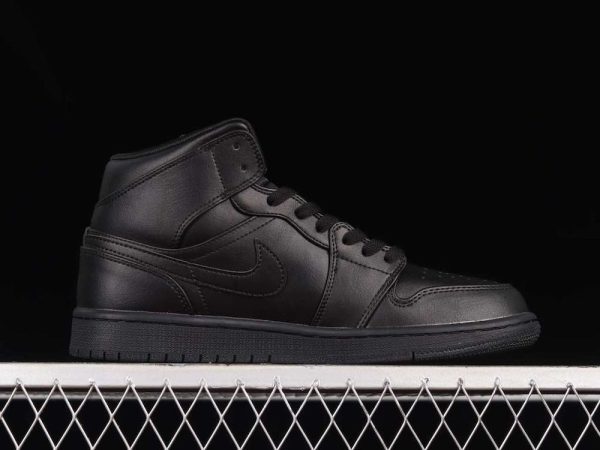 New Arrival AJ1 Mid 554724-093 all black