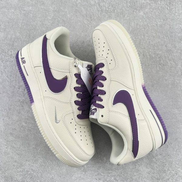 New Arrival Nike AF 1 ’07 LV8 EMB ‘White Court Purple’ DB0264-100 AJ3147