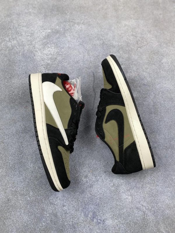 New Arrival AJ 1 Low Travis Scott Black Olive AJ3268