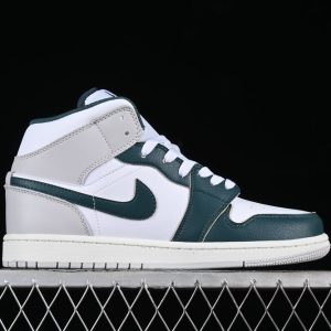 New Arrival AJ1 Mid SE White Oxidized Green FQ7720-103