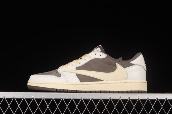 New Arrival Travis Scott x AJ1 Low OG “Reverse Mocha” DM7866-162