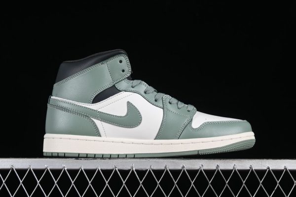 New Arrival AJ1 Mid Jade Smoke BQ6472-130