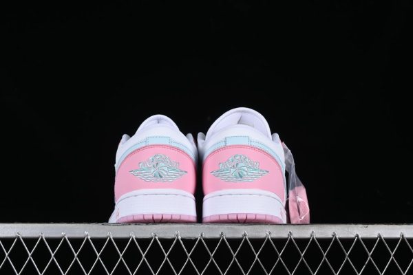 New Arrival  AJ1 Low “White Pink Blue” HM3703-141