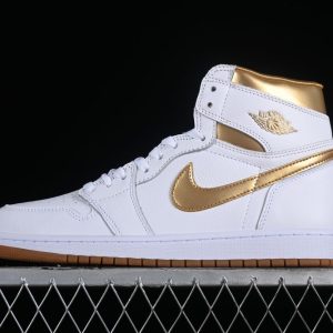 New Arrival AJ1 Retro High OG Metallic Gold FD2596-107