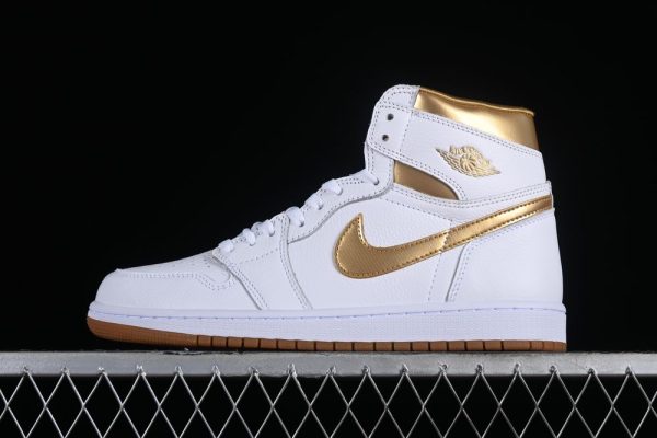 New Arrival AJ1 Retro High OG Metallic Gold FD2596-107