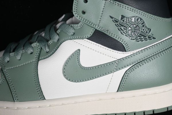 New Arrival AJ1 Mid Jade Smoke BQ6472-130