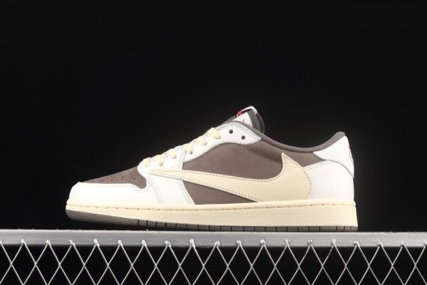 New Arrival Travis Scott x AJ1 Low OG “Reverse Mocha” DM7866-162