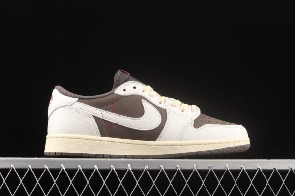 New Arrival Travis Scott x AJ1 Low OG “Reverse Mocha” DM7866-162