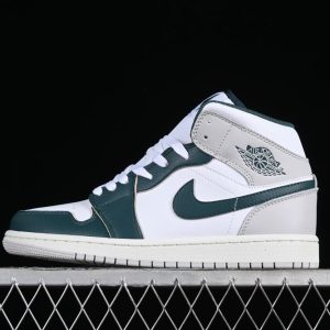 New Arrival AJ1 Mid SE White Oxidized Green FQ7720-103