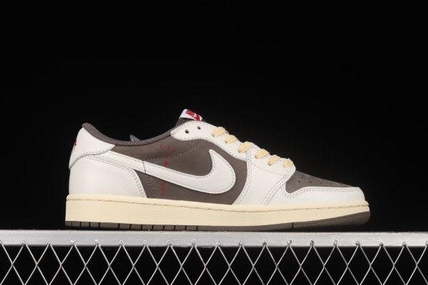 New Arrival Travis Scott x AJ1 Low OG “Reverse Mocha” DM7866-162