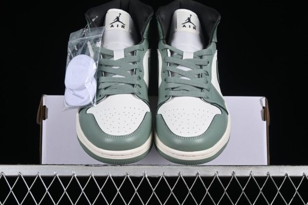 New Arrival AJ1 Mid Jade Smoke BQ6472-130