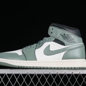 New Arrival AJ1 Mid Jade Smoke BQ6472-130