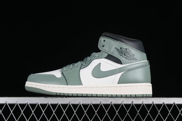 New Arrival AJ1 Mid Jade Smoke BQ6472-130