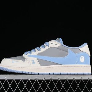 New Arrival AJ1 Low x Travis Scott x Fragment Design OG SP “Blue Dark Grey” BB6588-104