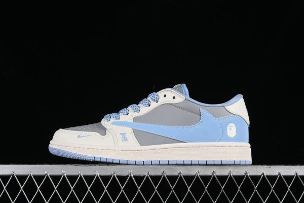 New Arrival AJ1 Low x Travis Scott x Fragment Design OG SP “Blue Dark Grey” BB6588-104