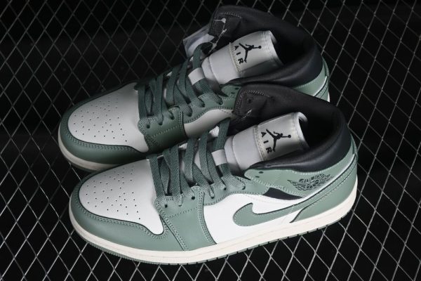 New Arrival AJ1 Mid Jade Smoke BQ6472-130