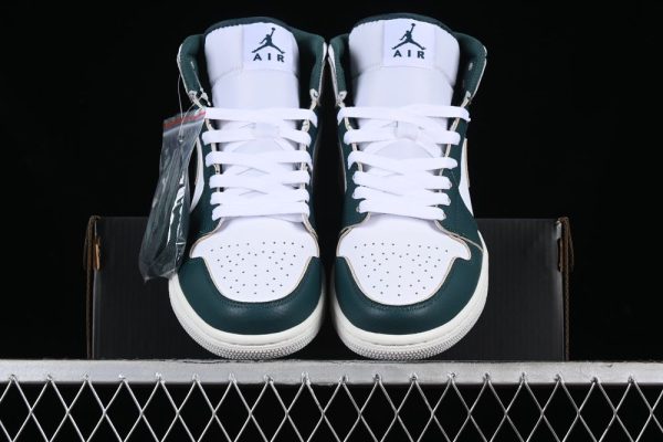 New Arrival AJ1 Mid SE White Oxidized Green FQ7720-103