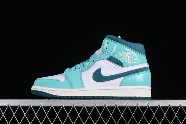 New Arrival AJ1 Mid Washed Teal Mint Foam DZ3745-300