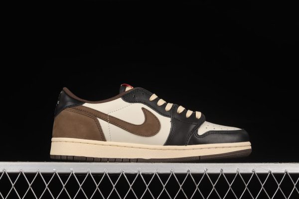 New Arrival Travis Scott x AJ1 Low “Dark Mocha” CQ4277-105