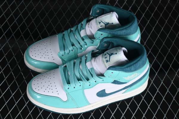 New Arrival AJ1 Mid Washed Teal Mint Foam DZ3745-300