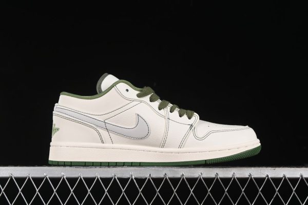 New Arrival AJ1 Low Off-White Green Lines CF3688-021