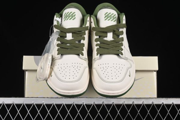 New Arrival AJ1 Low Off-White Green Lines CF3688-021