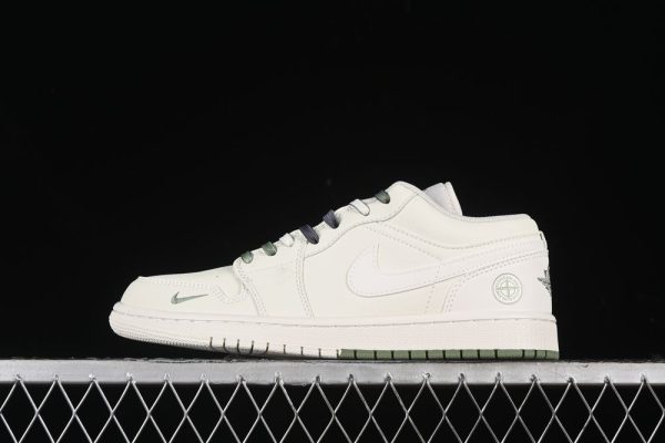 New Arrival AJ1 Low Beige Green DC2024-029