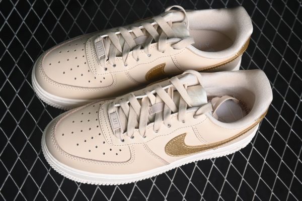 New Arrival Nike AF1 Essential Sanddrift Gold DQ7569-102